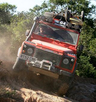Defender tackles rough terrain in Bolivia