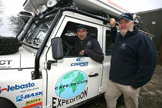 Yorkshire farmer to cross Bering Straits � in a Land Rover on Cooper tyres